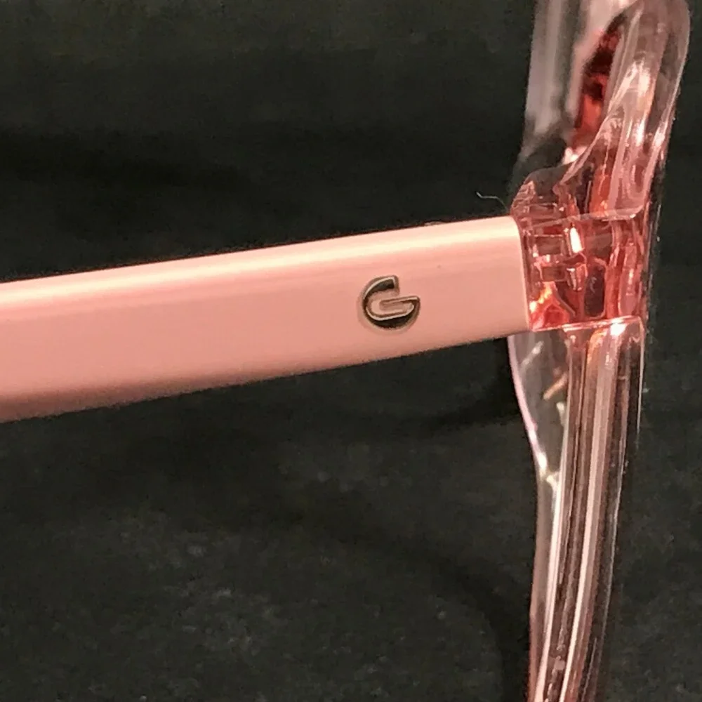 Gigi Studios Eyeglasses Frames ALMA GS9011/060 Clear Pink Cat Eye Full 53-16-140